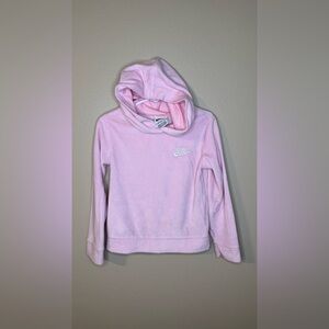Nike Toddler Girl Velour Hooded Jogging Set Size 4T Pink Foam